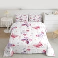 thumbnail image 2 of Homewish Cartoon Butterflies Bedding Comforter Set 2pcs for Kids Children Teens,Spring Garden Twin Comforter Sets Microfiber,Chic Flowers Breathable Bedding Set,Luxury Bedroom Decor,Reversible, 2 of 8