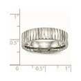 thumbnail image 6 of Stainless Steel Polished and Textured 6mm Band, 6 of 7