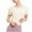 Yellow, variant on SwiftWear Women's Backless Crop Top | Casual Cotton Short Sleeve Tee with Round Neck | Summer Cropped Shirt