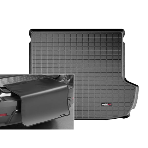 WeatherTech Cargo Trunk Liner with Bumper Protector compatible with 2015-2019 Subaru Outback - Behind 2nd Row w/ Bumper Protector, Black