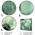 thumbnail image 3 of Designart "Vibrant Poppies in Emerald Green III" Floral Metal Wall Art, 3 of 5
