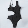 thumbnail image 3 of Aayomet One Piece Swimsuit Slimming Ruffle Swimsuit One Piece Lace Swimwear,Black S, 3 of 5