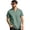 Green,#001, variant on Men's Henley Shirt Short Sleeve Cotton Casual T-Shirt With Chest Pocket Contrast Button Placket Regular Fit Summer Tops for Daily Wear,XL