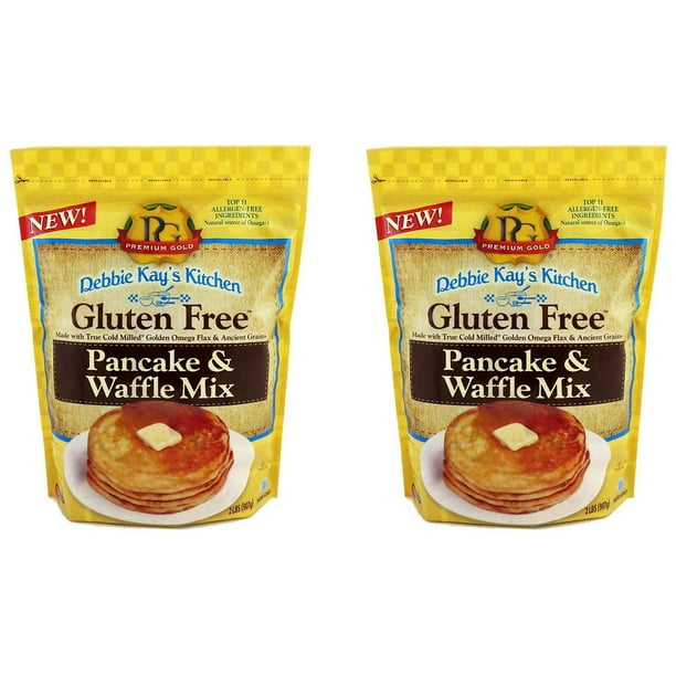 Debbie Kay S Kitchen Gluten Free Pancake And Waffle Mix 32 Oz Ea 2 Pk Walmart Com Walmart Com