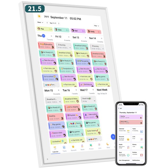 Calendario Digital Inteligente Herncptar 21.5" Pantalla Táctil 1080P