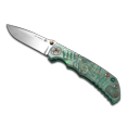 thumbnail image 1 of Spartan Blades Harsey Folder SF5 Green Plague Doctor Titanium MagnaCut Knife  Cuchillo, 1 of 3