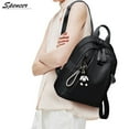 thumbnail image 7 of Spencer Fashion Oxford Women Backpack - Water Resistant Travel Satchel Handbag Anti-theft School Shoulder Bags Rucksack for Outdoor Shopping (9.06"*5.12"*12.20",Black), 7 of 7