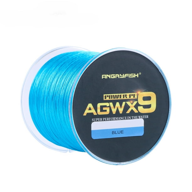 500M/547Yds Super Strong 9 Strands Braided Fishing Line Blue Size0