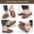 thumbnail image 4 of Cyiecw Chef Shoes Men's Non Slip Safety Work Shoes Oil Water Resistant Cotton Shoes Comfortable Casual Shoes for Kitchen Hospital Garden, 4 of 7