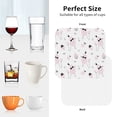thumbnail image 6 of Lsque Cute Poodle Dog Pattern 4" Drink Coasters Set of 4, PVC Leather Absorbent Coasters, Table Coaster Set Decorative Coffee Cup Coasters Housewarming Gift -Square, 6 of 6
