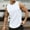 White, variant on Elvqul Mens Black Shirts T-Shirts Athletic Summer Solid Color Sleeveless Fashion Design Tank Tops for Men Crew Neck