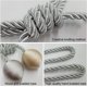 thumbnail image 3 of Juego de 2 alzapaños para cortinas - Alzapaños para cortinas trenzados Hebillas para cortinas Alzapaños para cortinas - Hebillas para cortinas - Accesorios para cortinas y persianas - Beige + Gris, 3 of 5