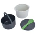 thumbnail image 3 of Microwave Rice Cooker 2L Food Grade PP Material Rice Spoon Lid Strainer Steaming Pot Rice Cooker SetGreen, 3 of 4