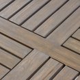 thumbnail image 7 of Noble House Ferris 5 Piece Wooden Round Patio Dining Set in Gray, 7 of 7