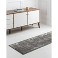 thumbnail image 4 of Unique Loom Sofia Collection Area Rug - Casino (2' x 13' 1" Runner Dark Gray/Ivory), 4 of 12