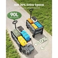 thumbnail image 2 of Carrito utilitario plegable AMADA HOMEFURNISHING, 163 kg de carga, 90 L, gris, 2 of 9