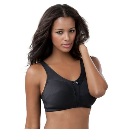 

Comfort Choice Women s Plus Size Cotton Back-Close Wireless Bra Bra