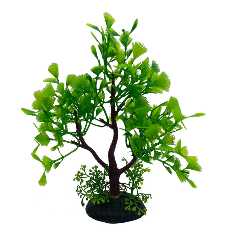 BINYOU Aquarium Plants Plastic Artificial Small Trees Water Plants 6