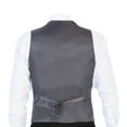thumbnail image 4 of Gioberti Men's 5 Button Formal Wool Blend Tweed Pin Stripe Vest, 4 of 5