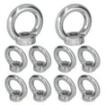 thumbnail image 2 of 10 Pcs Anneaux d'Écrou de Levage en Acier Inoxydable Forme d'Écrou Fileté Outils de Fixation pour Machines Forestières, 2 of 7