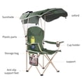 thumbnail image 2 of CycloneSound Portable Folding Camping Chair with Canopy Adjustable Shade for Beach, Camping, and Outdoor Activities, 2 of 5