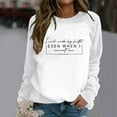 thumbnail image 2 of Women’S Sweatshirt Long Sleeve Sweatshirt Oversized Pullover for Women White Crewneck Sweatshirt Womens Fall Sweatshirts 2025 Trendy Womens Clothes, 2 of 4