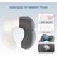 thumbnail image 5 of Juego de 4 piezas (gris) almohada de viaje, almohada de espuma viscoelástica para el cuello, esencial para el cuello, bolsa de transporte incluida, tapones para los oídos y máscara para dormir Sailing Electrónica, 5 of 5