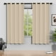 thumbnail image 1 of Cortinas Blackout Beige, Juego de 2 Paneles de 52 x 72 Pulgadas, Cortinas Térmicas Aislantes Que Oscurecen la Habitación para Recámara y Sala de Estar, Protección de Privacidad y Reducción de Ruido, 1 of 7