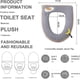 thumbnail image 2 of 3PCS Funda de Asiento de Inodoro de Felpa, Funda de Asiento de Inodoro Universal Cojín de Asiento de Inodoro Lavable Funda de Inodoro para Mujeres, Mujeres Embarazadas, Ancianos, 2 of 5