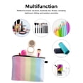 thumbnail image 4 of Minimalist Gradient Travel Cosmetic Bag Portable Women Large Capacity Zipper Make Up Organizer Storage Clutch, 4 of 4