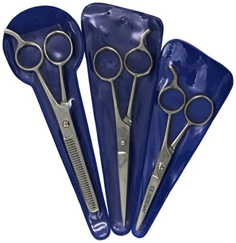 Hair Cutting Scissors Precision 3-piece Barber Shears Set Hair Cutting Scissors Precision 3-piece Barber Shears Set