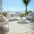 thumbnail image 6 of Addison Rugs Chantille Indoor/Outdoor Transitional Geometric Taupe Washable Round Rug, 8' x 8', 6 of 6
