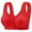 21#Red, variant on Daisy Bras for Older Women Front Closure Womens Plus Size Full Coverage Supportive Bra No Underwire Comfy Underwear