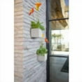 thumbnail image 4 of Veadek Geo Series Hanging 5" Planter White, 4 of 9