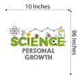 thumbnail image 4 of Science Personal Growth Stem Science Technology Engineering Math Lab Study Experiments Atoms Microscope Scienctist Algebra Geometry Holiday Decorating Wall Decal Sticker - Size: 10 In X 6 In, 4 of 5
