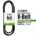 thumbnail image 2 of 8TEN Raw Edge Drive Belt for Exmark 1-603576 Turf Ranger Tracer Hydro 810-CBL2638T, 2 of 4