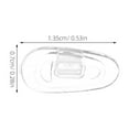 thumbnail image 2 of UNOMOR 4 Pairs Anti Slip Glasses Cover Transparent Silicone for Maximum Comfort, 2 of 8