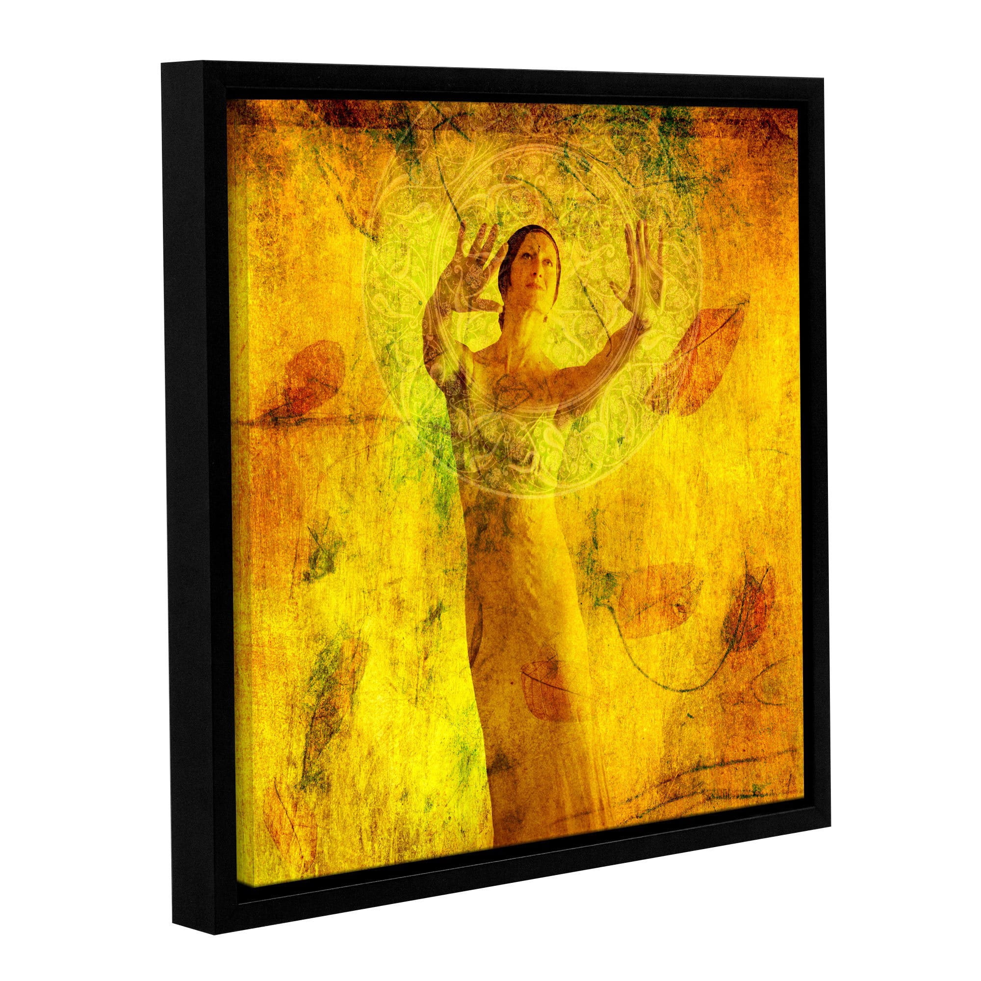 ArtWall Elena Ray "Sun and Earth" Gallery-Wrapped Floater-Framed Canvas