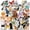 033#, variant on KARDLURY 100PCS Scrapbook Animal Stickers, Cute Cat Butterfly Stickers for Junk Journal Craft Supplies