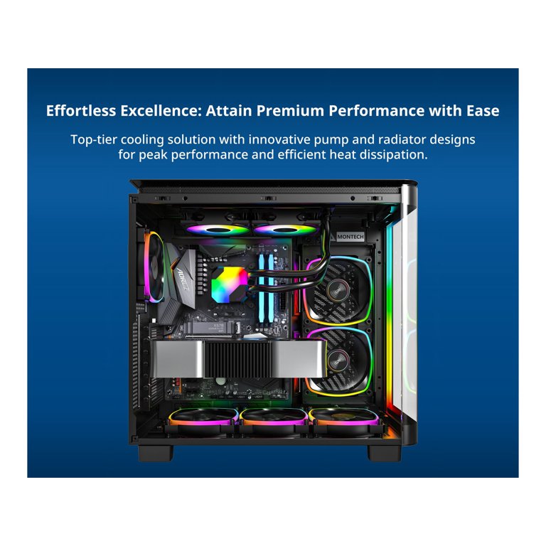 Windows用 MONTECH HyperFlow ARGB 240 MONTECH HyperFlow ARGB 240 - AIO CPU Liquid Cooler