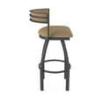 thumbnail image 4 of 861 Artemis 30" Swivel Bar Stool with Pewter Finish and Canter Sand Seat and Back, 4 of 5