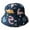 Blue, variant on Summer Baby Boys Girls Toddler Cartoon Animal Print Bucket Hats Caps Reversible Sun Headwear