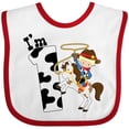 thumbnail image 3 of Inktastic I'm One-cowboy Riding Horse Birthday Boys Baby Bib, 3 of 4