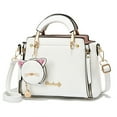thumbnail image 3 of MUSOIE Women Tote Bag Handbags PU Leather Fashion Top Handle Shoulder Bags with Cat Style Purses, 3 of 9