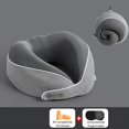 thumbnail image 2 of Almohada cervical ortopédica para avión, coche y tren fabricada en espuma viscoelástica, 2 of 5