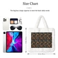 thumbnail image 3 of Cauagu Autumn Floral Pattern Women's Plush Tote Bag,Soft Underarm Bag Ladies Fluffy Shoulder Bag Plush Handbag Women Furry Tote Bag for Autumn and Winter, 3 of 7