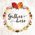 thumbnail image 2 of Noonday Designs 12x12 White Modern Wood Framed Museum Art Print Titled - Pumpkin Spice Gather Here, 2 of 4