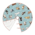 thumbnail image 3 of Salouo Dog Pets Christmas Tree Skirt 48" Farmhouse Christmas Decorations Snowman Xmas Tree Skirt Tree Mat for Holiday Party Decor, 3 of 8