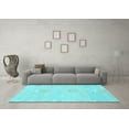 thumbnail image 3 of Ahgly Company Indoor Rectangle Abstract Light Blue Modern Area Rugs, 4' x 6', 3 of 4