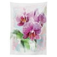 thumbnail image 3 of Ambesonne Orchids Tablecloth Rectangular Table Cover, Posy of Hawaiian Plant Art, 60"x84", Multicolor, 3 of 4